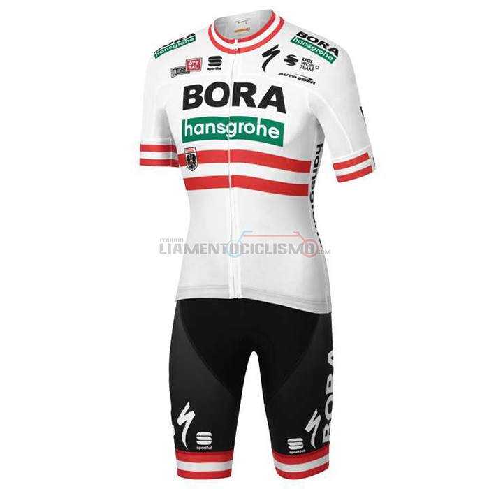 Abbigliamento Ciclismo Bora Campione Austria Manica Corta 2020